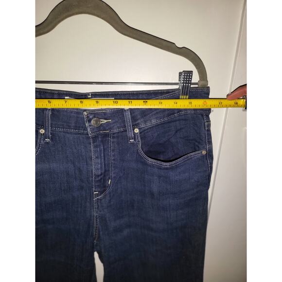 Levi's Strauss Mid Rise Bootcut Dark Denim Woman Size 12 - Picture 2 of 7